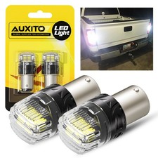 2x 1157 16smd Led Tail Brake Stop Backup Reverse Turn Signal Light Bulbs White