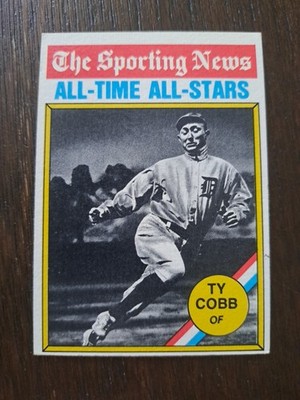 1976 Topps - The Sporting News AllTime All-Stars Ty Cobb #346
