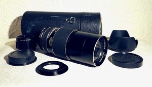 200mm Super Telephoto Lens + 2x Converter (400mm) for Canon EOS EF kit