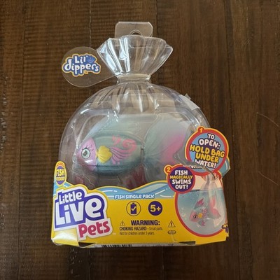Little Live Pets Lil Dippers Fish Furtail Water Activated Brand New Rare