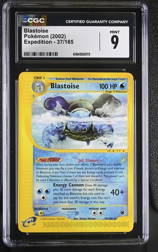 Blastoise graded CGC 9 for sale on eBay