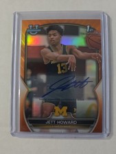 2023 Bowman University Chrome - Jett Howard #39 Orange Refractor auto /25 (RC)