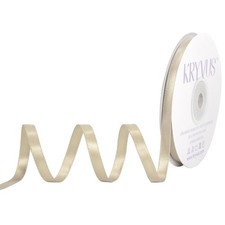 Double Faced Beige Satin Ribbon 1/4 Inch x 25 Yards Gift Wrapping Bows Crafts