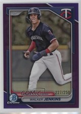 2024 Bowman Draft Chrome Purple Refractor 227/250 Walker Jenkins #BDC-166 s3g