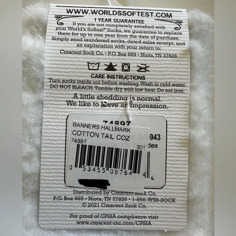 Calcetines Más Suaves del Mundo Acogedora Colección Conejito Calcetines Rayas Conejo Talla 6-11 Foto 4 de 4