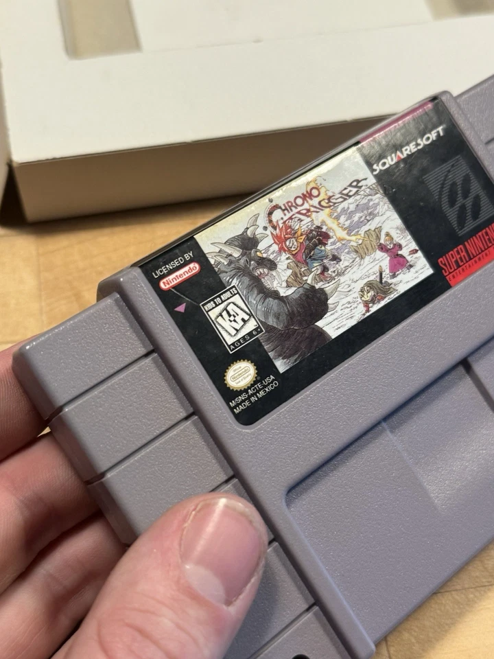 Chrono Trigger Super Nintendo SNES Complete in Box CIB w/ Posters all inserts - Image 3 of 4