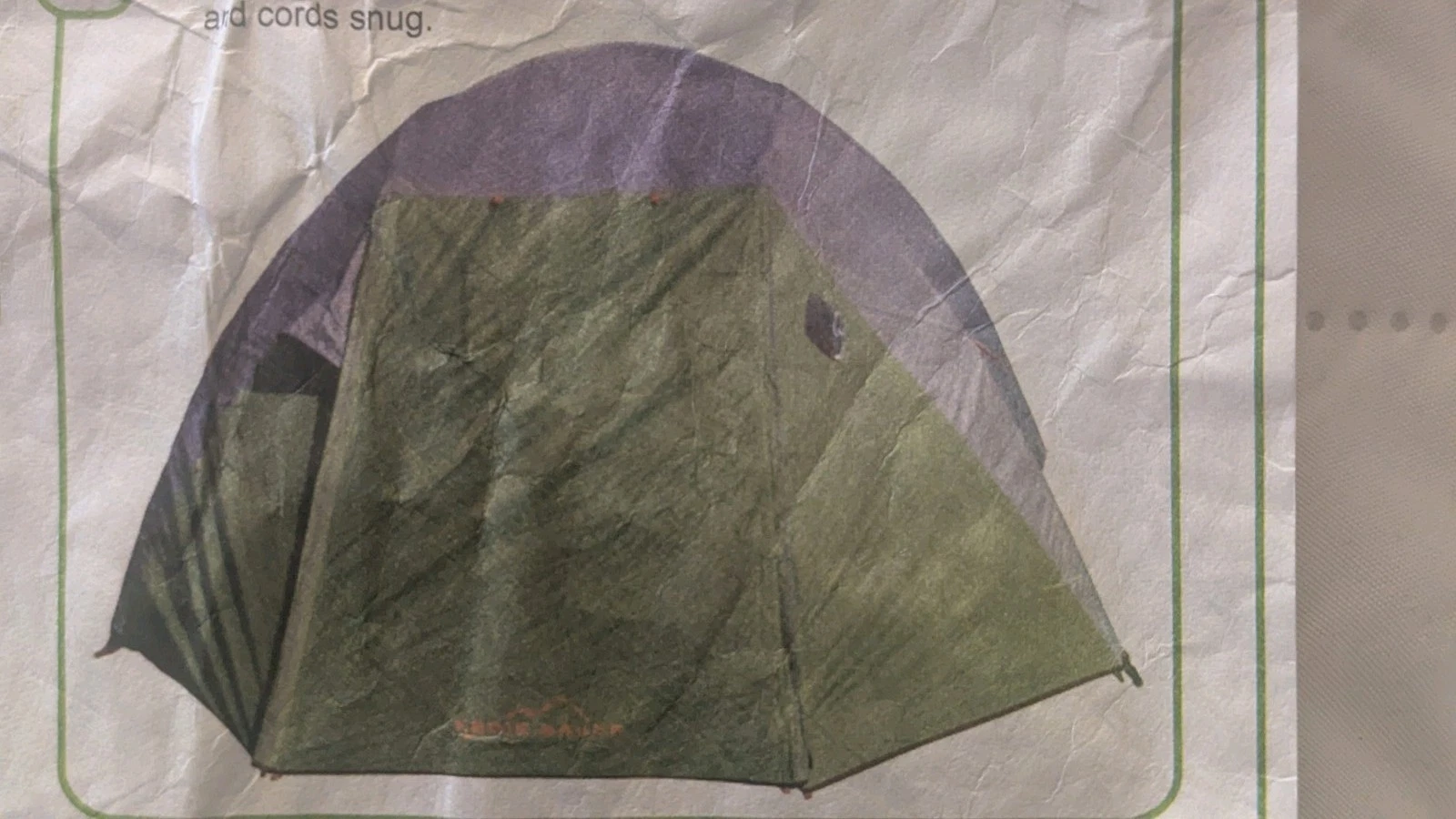 Eddie Bauer Carbon River Tent For 2 Person - New Without tag