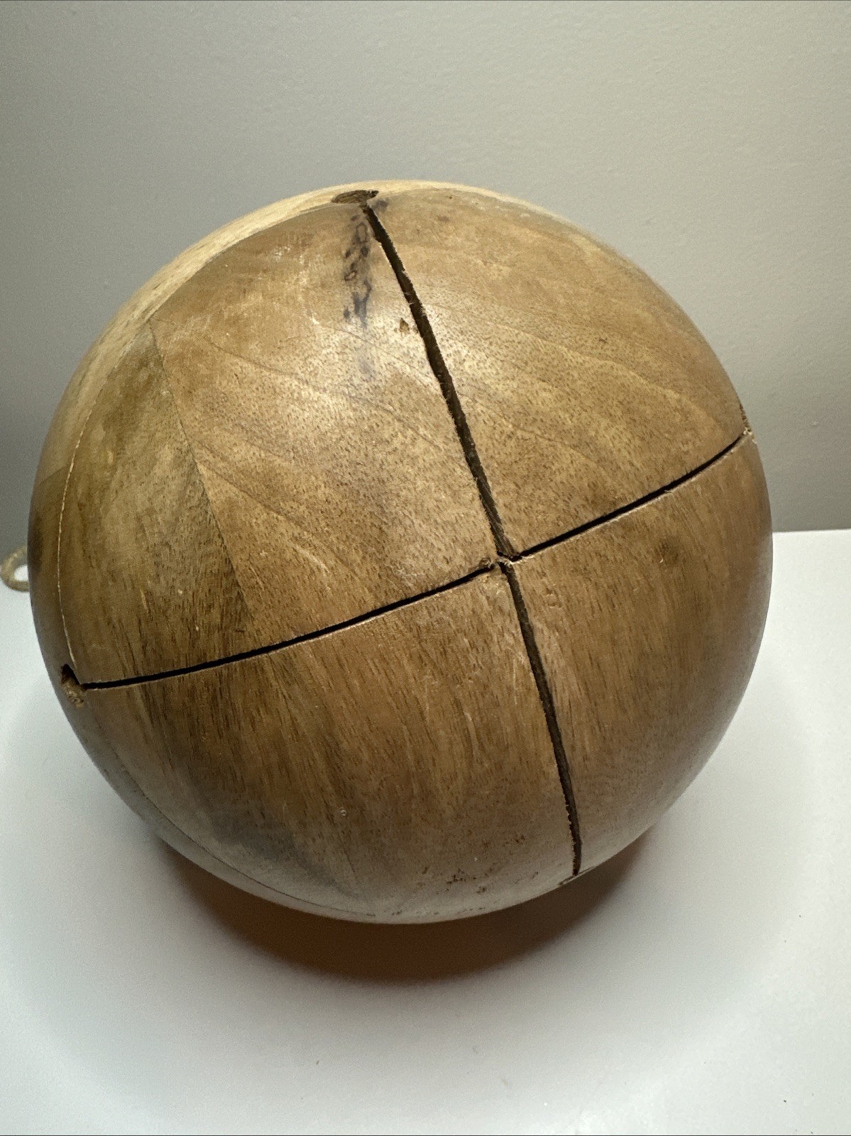 My Texas House 10in Wood Jingle Bell Christmas Hanging Décor Natural