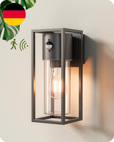 Edishine Wandlampe Innen/AußEn Mit Bewegungsmelder, Wandleuchte Aluminium, IP44