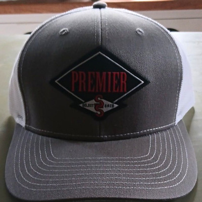 Premier Select Sires Gray/White Trucker Hat Cap Mesh Back Adjustable One Size