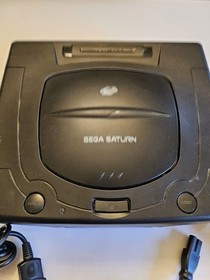 Sega Saturn Console And Controller with virtual cop - Working