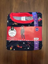 NWT Member's Mark Ladies Pajama Set 2 Piece Holiday Blue/Multicolor Size XXL