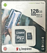 Kingston Canvas Select Plus MicroSD Card 128GB 256GB 512GB 1TB UHS-I A1 C10