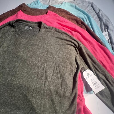 TIME & TRU NEW THIN LIGHT WEIGHT SWEATER/ TEE  (LIGHT GREY ONLY)