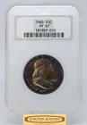 1960 Franklin Silver Proof Half Dollar 50C, NGC PF67, Broken Case - #B52355