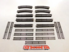 60x Trix Express H0 Cardboard Sleepers Track Straight Curved #DV189-3