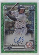 2020 Bowman Chrome Prospect Green Refractor 5/99 Antonio Cabello Auto 0hw6