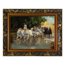 Akfado Ornate Canvas Frame For 24X36 Oil Painting Classic Ornate Art Frame For