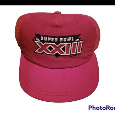 1988 red NFL Super Bowl XXIII 23 hat made in USA for Winston cigarettes vtg