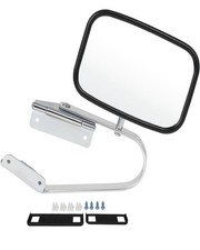 Door Side View Mirror For Ford Series Truck Pickup Stainless Steel Manual Fold