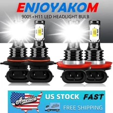 For Toyota Camry 2007-2017 4PC Combo LED Headlights High Low Beam Bulb Kit White