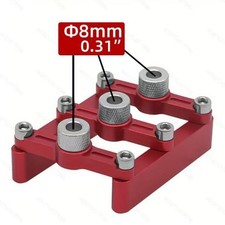 Self Centering Dowel Jig Kit with Easy Bushing Change for Wood Drilling