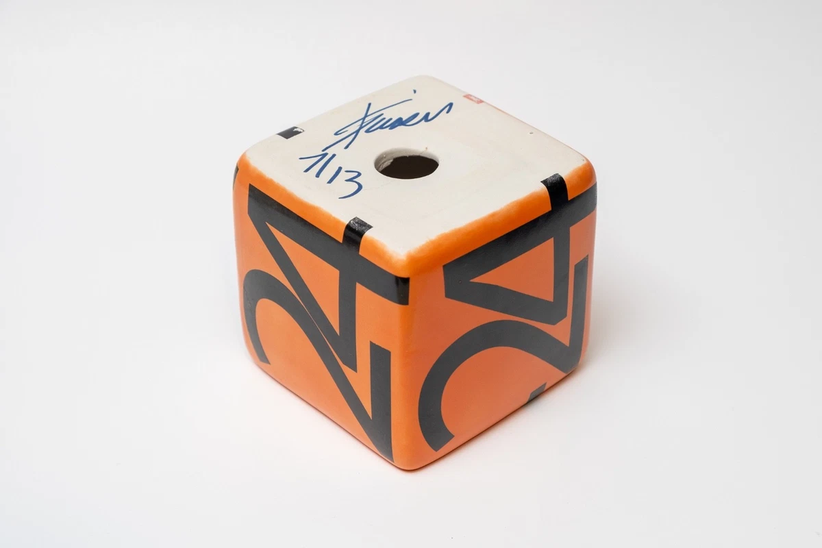 4x Kaiser Suidan Hand-Made Ceramic Art Cubes - Signed Fine Art Sculptures