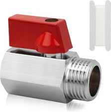 1/2" RV Hot Water Drain Valve - Water Heaters Mini Drain Plug with Color: Red