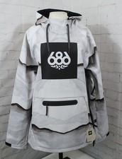 686 Mens Waterproof Hoody, Mens Large Smoke M...