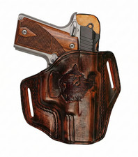 Fondina da cintura in pelle adatta per Beretta 92FS, F92, 92X, 92G, 96, M9, Px4, mod 70