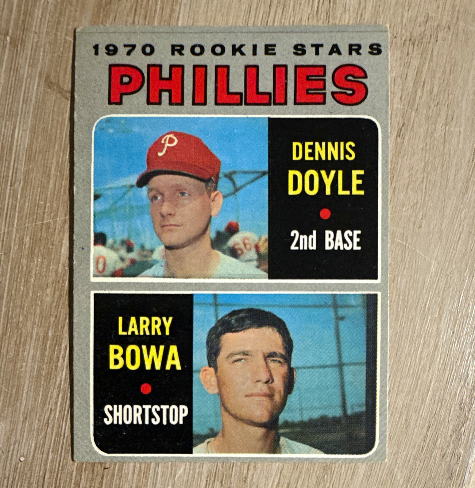 VINTAGE 1970 Topps #539 Rookie Stars Larry Bowa Dennis Doyle Phillies MLB