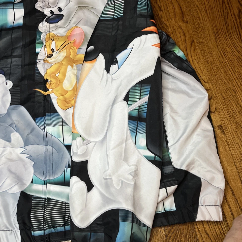 Members Only Tom and Jerry Men’s Graphic Midweight Hooded Jacket Full Zip 3XL - Image 2 of 4