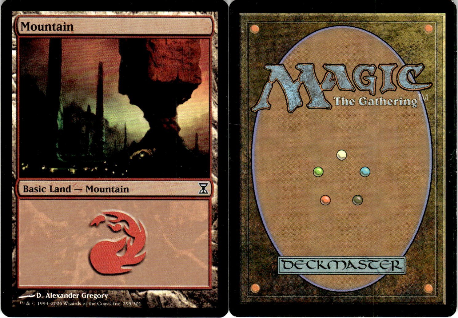Mountain (295) Time Spiral Foil MTG LP