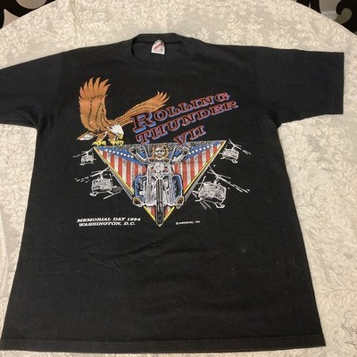 Vintage 1994 Rolling Thunder Memorial Day Biker Washington DC Single Stitch M