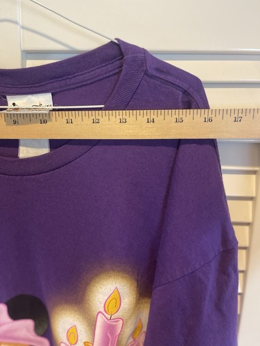 Disney Minnie Mouse Sleep T Shirt PJ Pampered To Perfection Purple Vintage 90s - Picture 5 of 8