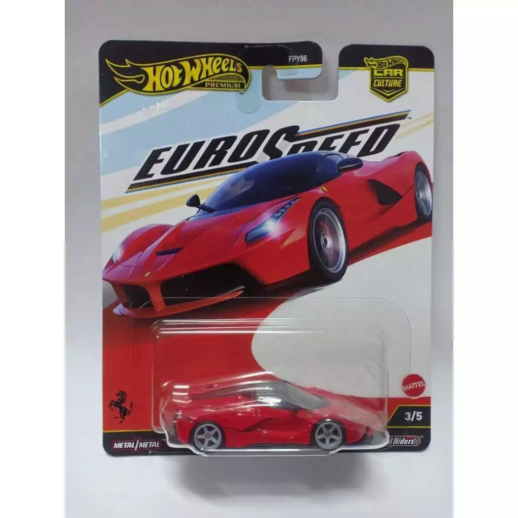 Hot Wheels Premium LaFerrari Red Euro Speed 2025 In-Stock