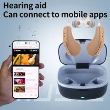 OTC Hearing Aids with Bluetooth, Rechargeable Hearing Aids For Seniors with APP
