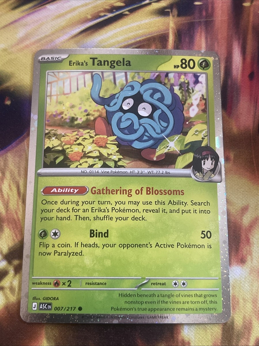 Pokemon TCG - Erika's Tangela 007/217 Cosmos Holo Ascended Heroes