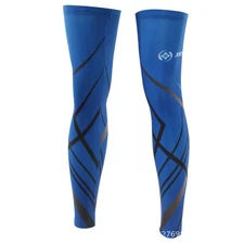 Blue Anti-Slip Men Bike Bicycle Cycling Leg Warmers Running Sleeve Sun U