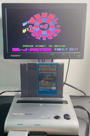 Lot of 2 Wheel of Fortune Family Edition and Jeopardy NES - Cart Only Tested