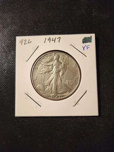 1947 Walking Liberty Half Dollar In Very Fine Condition