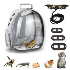 Bearded Dragon Carrier with Harness and Leash Set Large Small Animal Carrier ...