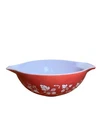 Vintage Pyrex Gooseberry Cinderella Pink And White Mixing Bowl 33cm Diam
