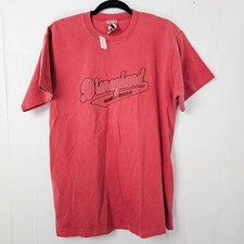 NWT Vintage Disneyland T Shirt Mens S/M Red Mickey Inc Park Exclusive 90s
