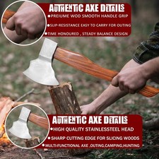 CUSTOM HAND MADE HAND FORGED DAMASCUS STEEL BLADE VIKING AXE. CS.AX 002