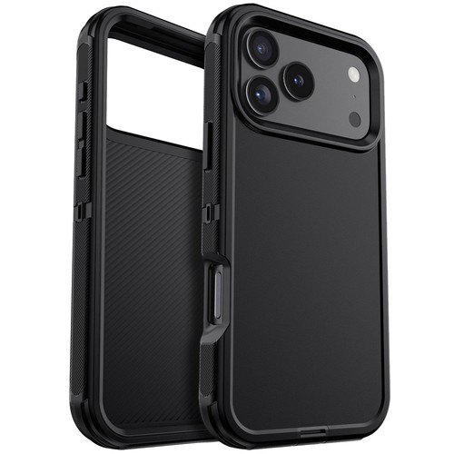 For iPhone 17 Pro/Pro Max 17 Air Heavy Duty Rugged 3 in 1 Case Cover / Belt Clip - Picture 11 of 16