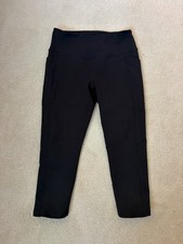 Zella Live In High Waist Pocket Crop Black Leggings Size Medium