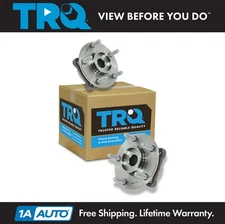 TRQ Front Wheel Hub & Bearing Pair Assembly Set for 3000GT Lancer Evo w/ AWD