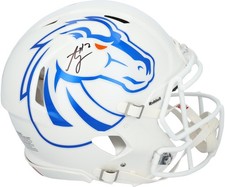 Ashton Jeanty Boise State Broncos Signed Riddell White Speed Authentic Helmet