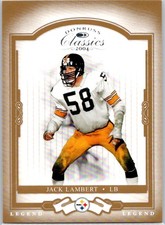 2004 Donruss Classics #119 Jack Lambert #/2000 Pittsburgh Steelers